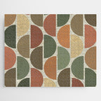 Mid-Century Canvas Geo Pattern Jigsaw Puzzle Gallery Image 1