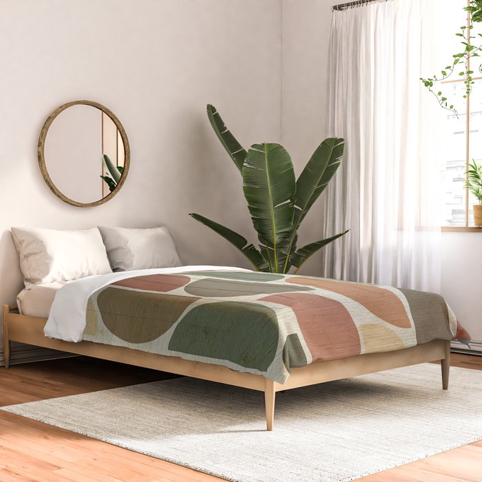 Mid-Century Canvas Geo Pattern Comforter Gallery Image 2