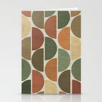 Mid-Century Canvas Geo Pattern Stationery Card Gallery Image 2