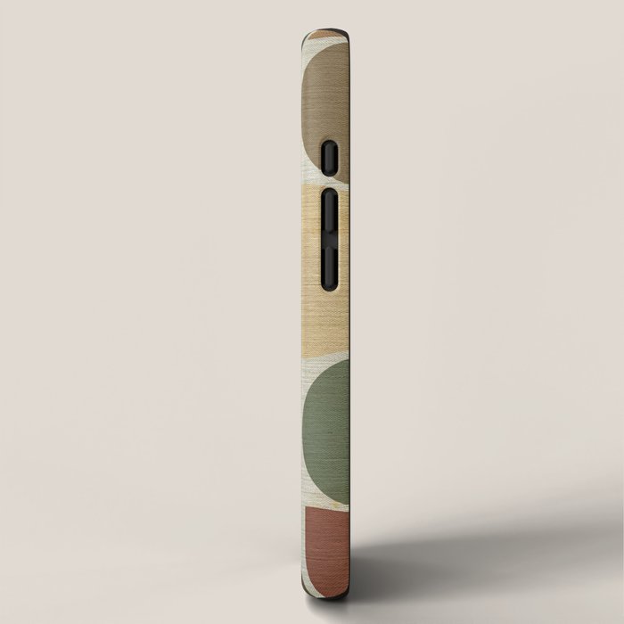 Mid-Century Canvas Geo Pattern iPhone Case Gallery Image 2