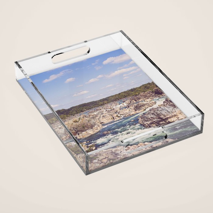 Great Falls Potomac River II Acrylic Tray Gallery Image 1