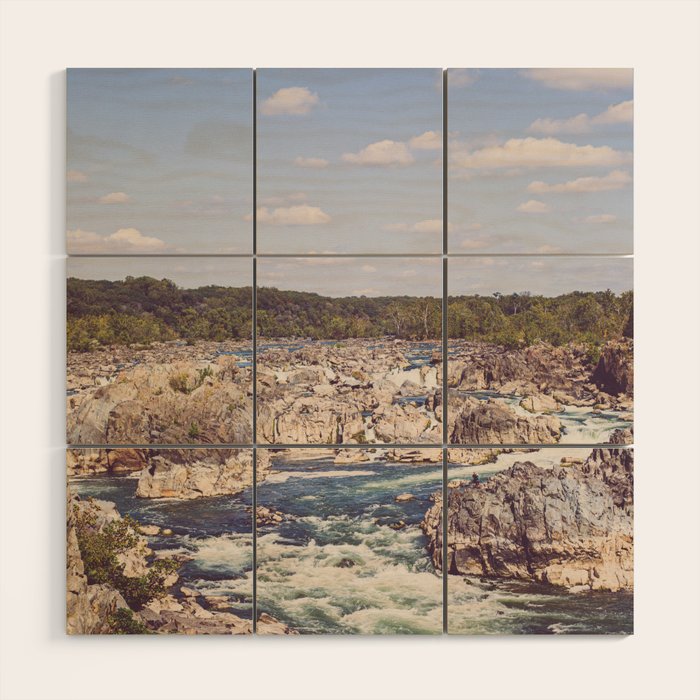 Great Falls Potomac River II Wood Wall Art Gallery Image 1