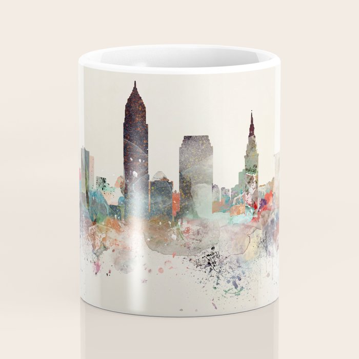 cleveland ohio skyline Coffee Mug Gallery Image 4