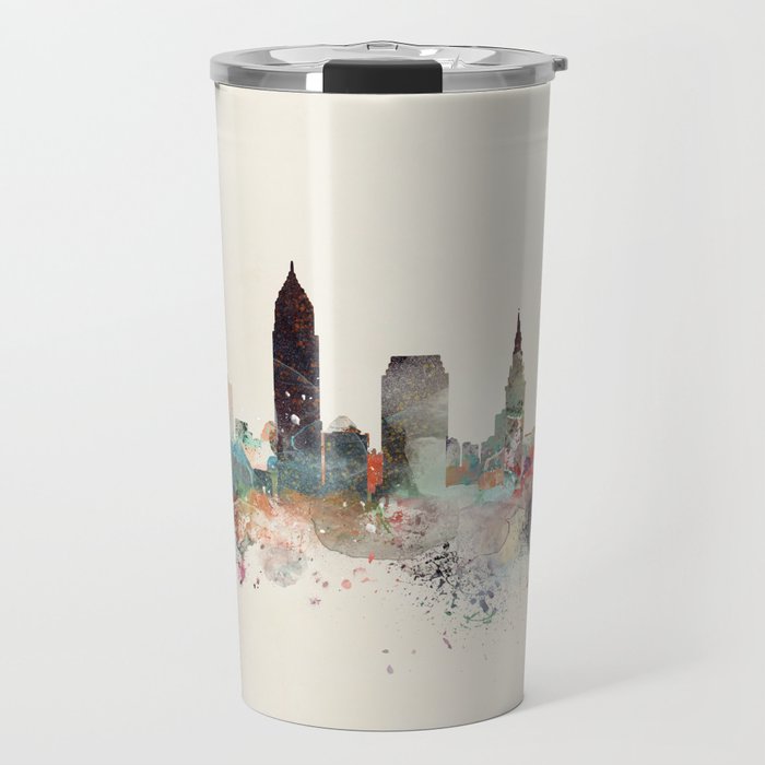 cleveland ohio skyline Travel Mug Gallery Image 1