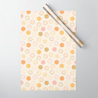Neutral Smiley Face Pattern Wrapping Paper Gallery Image 1