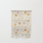 Neutral Smiley Face Pattern Wall Hanging Gallery Image 1