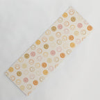 Neutral Smiley Face Pattern Yoga Mat Gallery Image 1