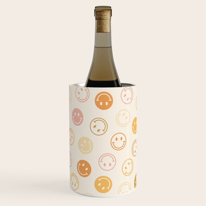 Neutral Smiley Face Pattern Wine Chiller Gallery Image 3