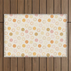 Neutral Smiley Face Pattern Outdoor Rug Gallery Image 1