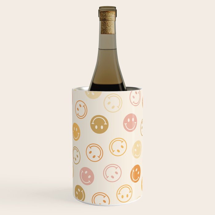 Neutral Smiley Face Pattern Wine Chiller Gallery Image 1