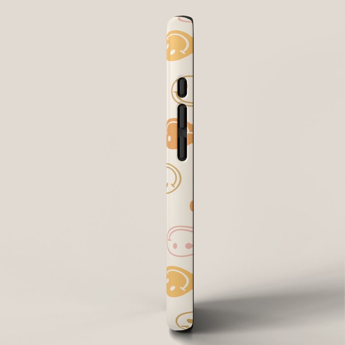 Neutral Smiley Face Pattern iPhone Case Gallery Image 2