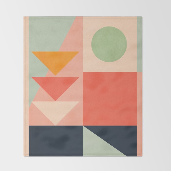 Abstract Geometric Shapes 91 Throw Blanket Gallery Image 2