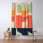 Abstract Geometric Shapes 91 Window Curtain Gallery Image 5