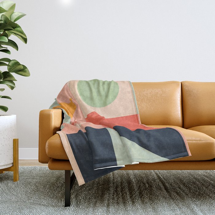 Abstract Geometric Shapes 91 Throw Blanket Gallery Image 1