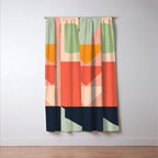 Abstract Geometric Shapes 91 Window Curtain Gallery Image 3