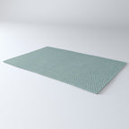 boho hexagon stripes - dusty blue Rug Gallery Image 3