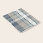 Retro Modern Plaid Pattern 2 in Neutral Blue Gray Notebook Gallery Image 2