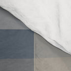 Retro Modern Plaid Pattern 2 in Neutral Blue Gray Comforter Gallery Image 4