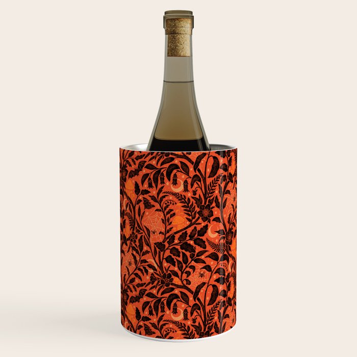 Mysterious Garden - black and orange Wine Chiller Gallery Image 2