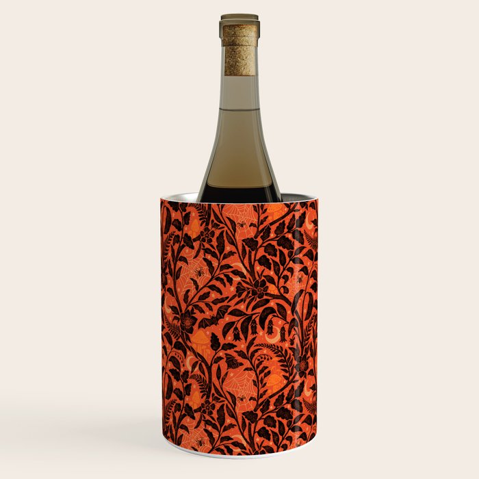 Mysterious Garden - black and orange Wine Chiller Gallery Image 1