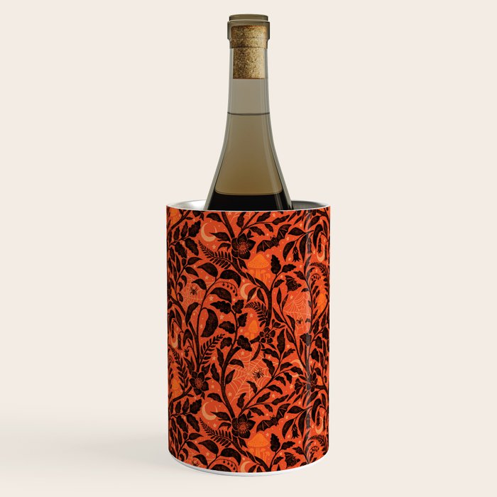 Mysterious Garden - black and orange Wine Chiller Gallery Image 3