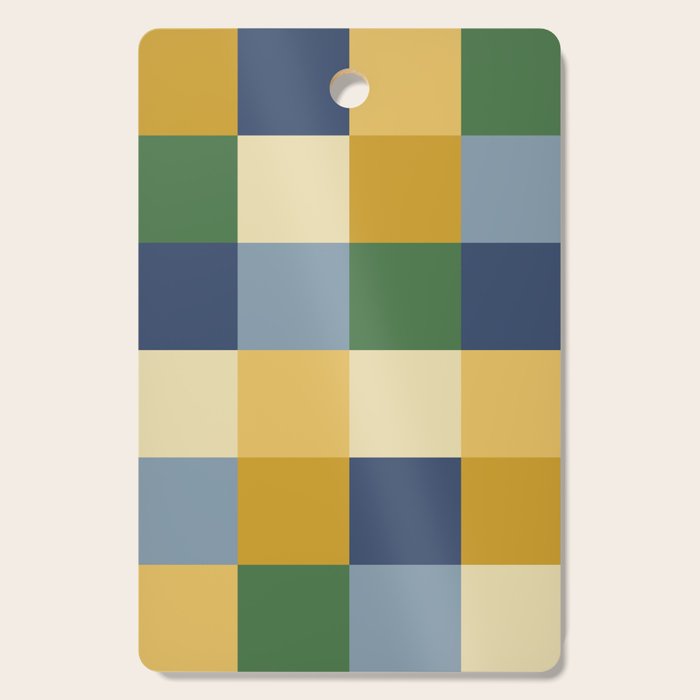 Bold Colorful Checks Pattern - Large XXIII Cutting Board Gallery Image 1