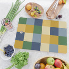Bold Colorful Checks Pattern - Large XXIII Cutting Board Gallery Image 2