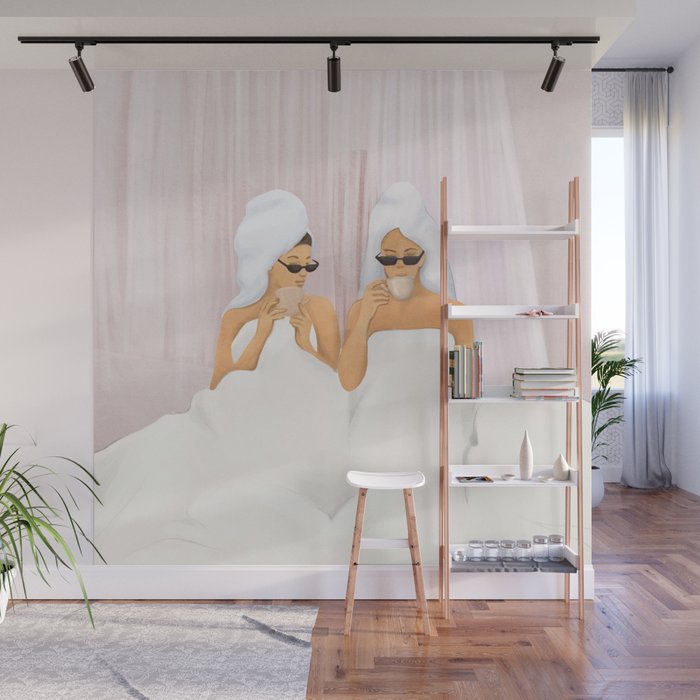 Morning with a friend Wall Mural Gallery Image 1