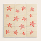 Stars Double Wood Wall Art Gallery Image 1