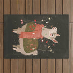 Holiday Llama Joy Outdoor Rug Gallery Image 1