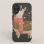 Holiday Llama Joy iPhone Case Gallery Image 1