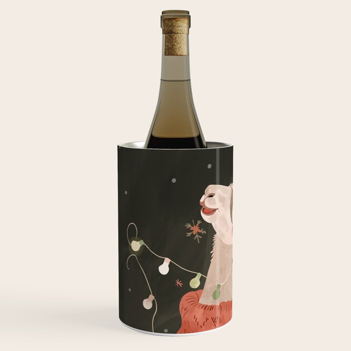 Holiday Llama Joy Wine Chiller Gallery Image 2