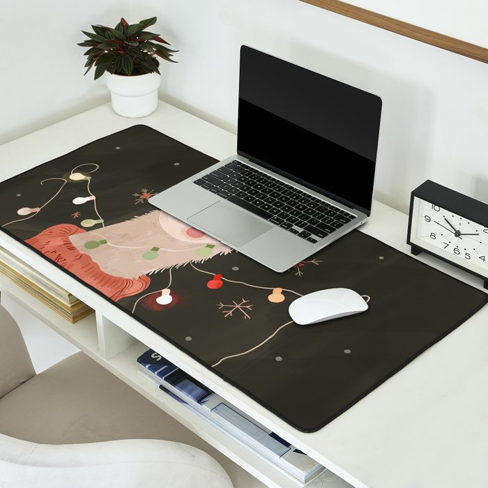 Holiday Llama Joy Desk Mat Gallery Image 2
