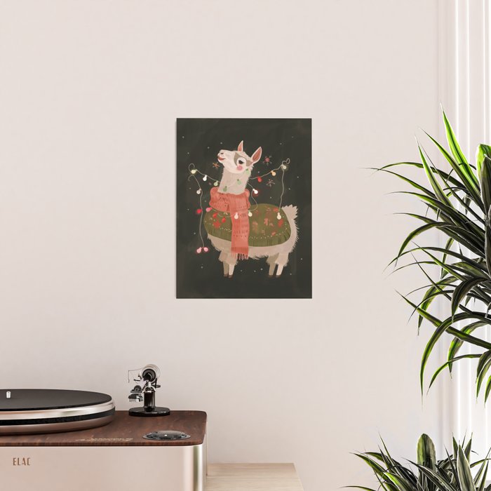 Holiday Llama Joy Poster Gallery Image 2