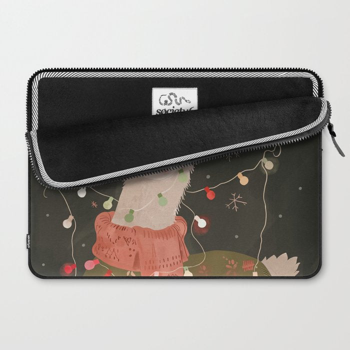 Holiday Llama Joy Laptop Sleeve Gallery Image 2
