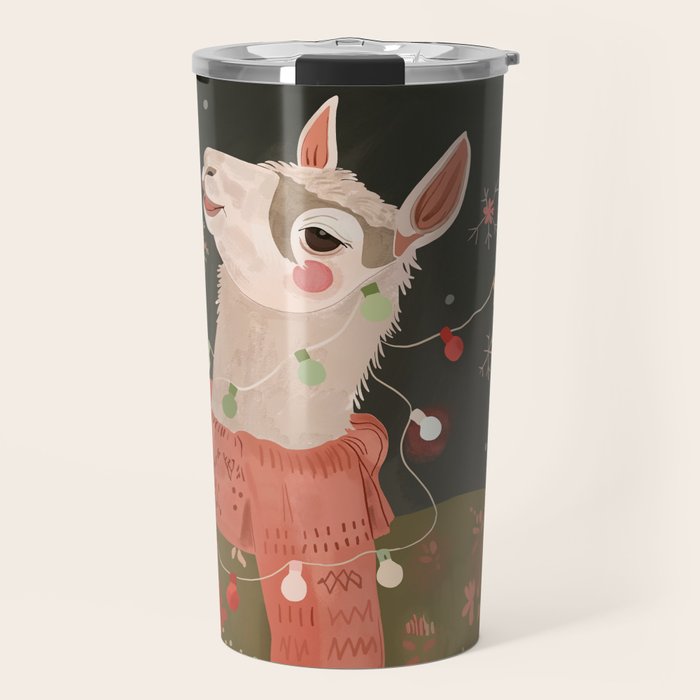 Holiday Llama Joy Travel Mug Gallery Image 1