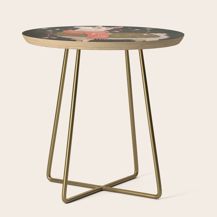 Holiday Llama Joy Side Table Gallery Image 1