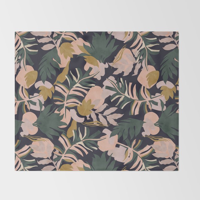 Abstract nature tropical 34 Throw Blanket Gallery Image 2