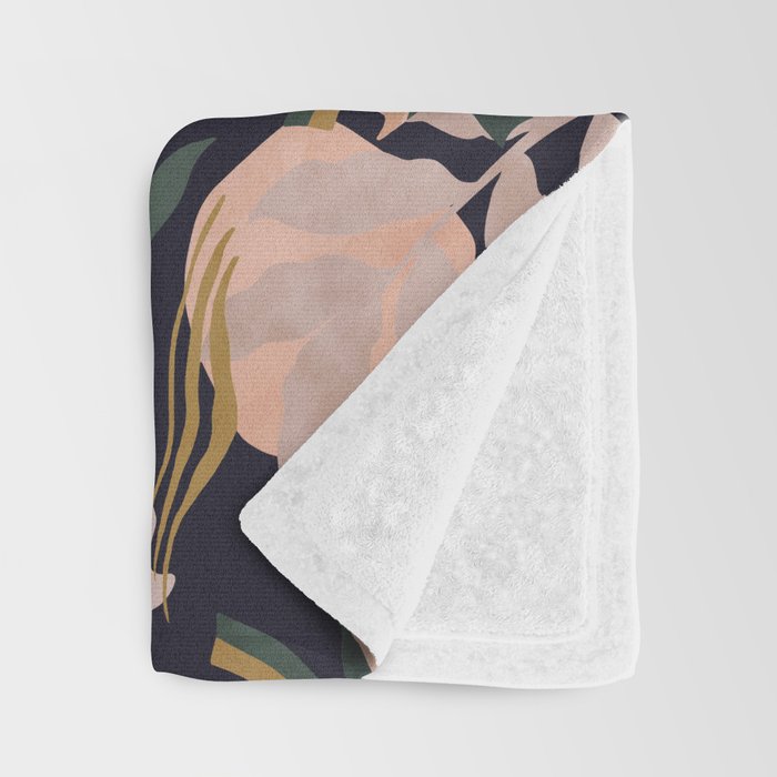 Abstract nature tropical 34 Throw Blanket Gallery Image 3