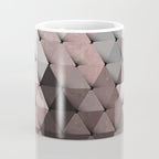 Triangles Putty Mauve Coffee Mug Gallery Image 4