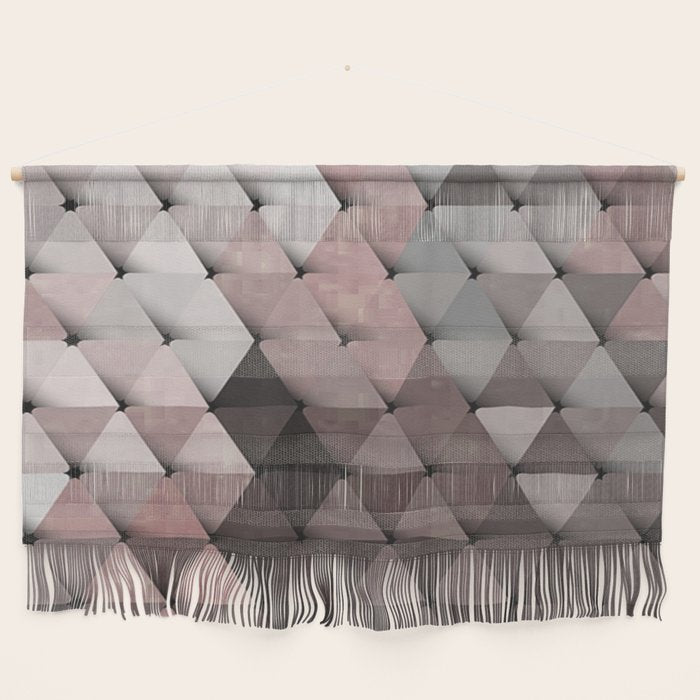 Triangles Putty Mauve Wall Hanging Gallery Image 1