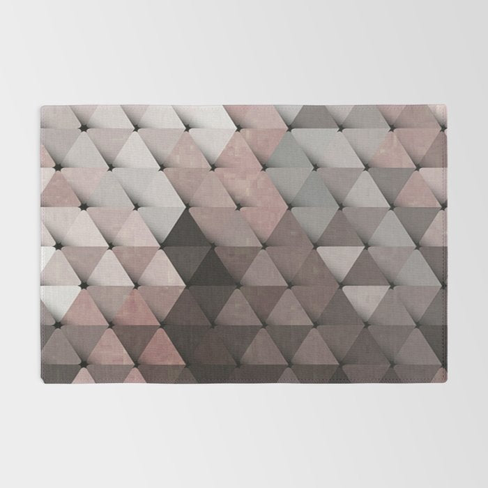 Triangles Putty Mauve Rug Gallery Image 2
