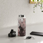 Triangles Putty Mauve Water Bottle Gallery Image 4