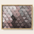 Triangles Putty Mauve Serving Tray Gallery Image 1
