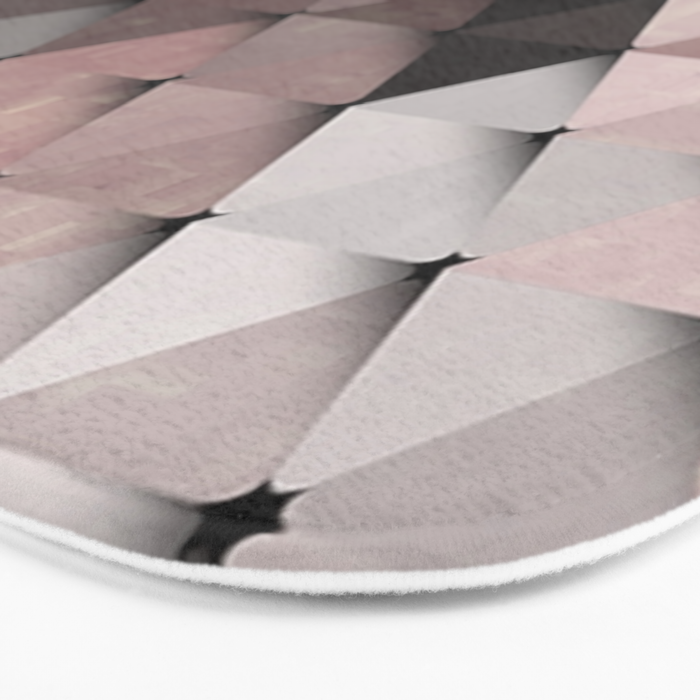 Triangles Putty Mauve Bath Mat Gallery Image 3