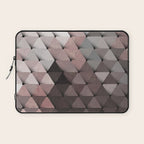 Triangles Putty Mauve Laptop Sleeve Gallery Image 1