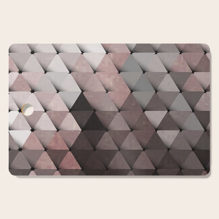 Triangles Putty Mauve Cutting Board Gallery Image 1