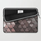 Triangles Putty Mauve Laptop Sleeve Gallery Image 2