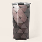 Triangles Putty Mauve Travel Mug Gallery Image 1