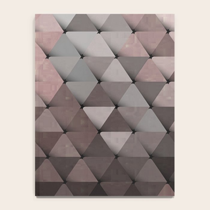 Triangles Putty Mauve Notebook Gallery Image 4
